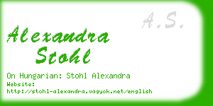 alexandra stohl business card